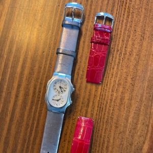 Philip Stein Natural Frequency Technology Women’s Watch with Two Bands